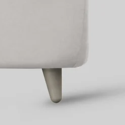 Viadurini Night Design Polsterbetten 120X190-Großes Bett mit gepolstertem Kopfteil und gepolsterten Füßen, hergestellt in Italien – Aaron