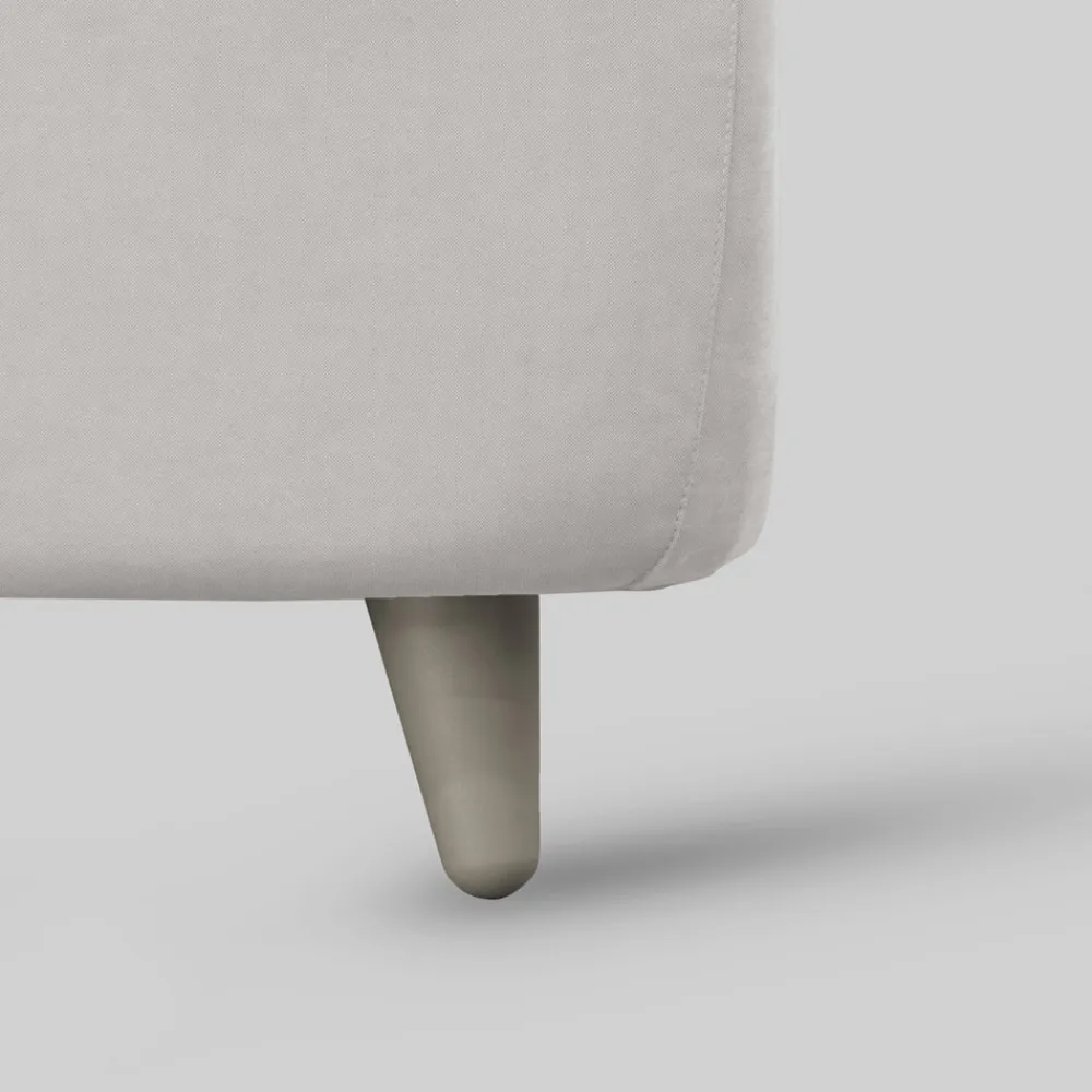 Viadurini Night Design Polsterbetten 120X190-Großes Bett mit gepolstertem Kopfteil und gepolsterten Füßen, hergestellt in Italien – Aaron