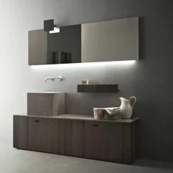 Viadurini Bathroom Badmöbel Stehend-Grundlegende Badezimmermöbel-Zusammensetzung des modernen Designs - Farart1