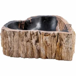 Viadurini Bathroom Holzwaschbecken-Hadnmade Aufsatzwaschtisch aus fossilem Holz, Neirone