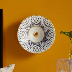 Viadurini Bathroom Keramikwaschbecken-Halbeinbauwaschbecken aus hochwertigem französischem Porzellan – Pausa