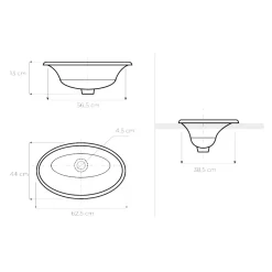 Viadurini Bathroom Waschbecken Aus Fire Clay-Halbeinbauwaschbecken aus Schamott mit Landschaft von Deruta, hergestellt in Italien – Principe