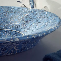 Viadurini Bathroom Waschbecken Aus Fire Clay-Halbeinbauwaschbecken aus Schamottstein in verschiedenen Ausführungen, hergestellt in Italien – Capatosta