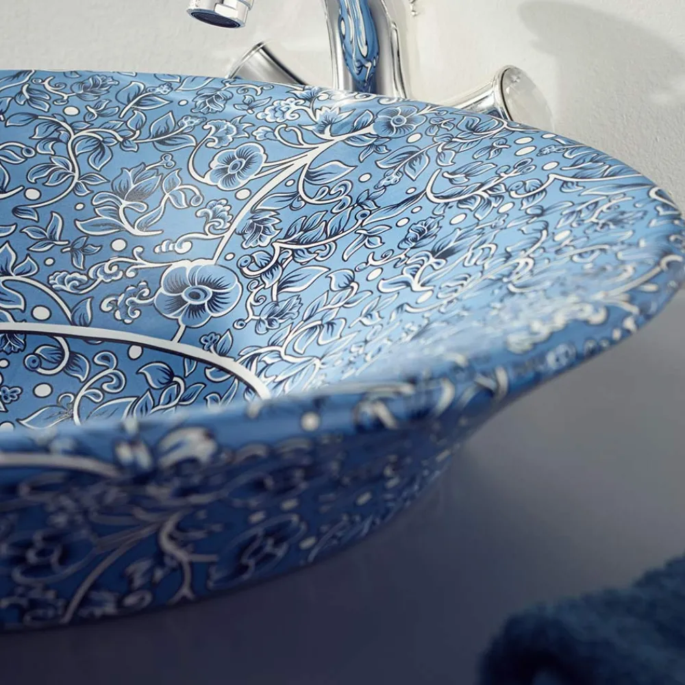 Viadurini Bathroom Waschbecken Aus Fire Clay-Halbeinbauwaschbecken aus Schamottstein in verschiedenen Ausführungen, hergestellt in Italien – Capatosta