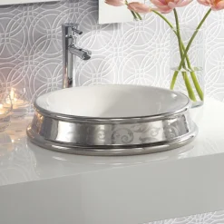 Viadurini Bathroom Waschbecken Aus Fire Clay-Halbeinbauwaschbecken in verschiedenen Ausführungen aus Schamott, hergestellt in Italien – Erasmo