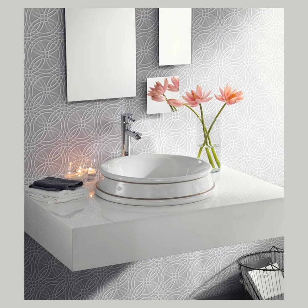 Viadurini Bathroom Waschbecken Aus Fire Clay-Halbeingelassenes Badezimmerwaschbecken aus Schamott, hergestellt in Italien – Erasmo