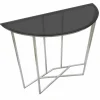 Viadurini Living Konsolentisch Flur-Halbkreisförmige Wohnzimmerkonsole im modernen Stil aus Eisen und Glas - Augusta