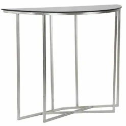 Viadurini Living Konsolentisch Flur-Halbkreisförmige Wohnzimmerkonsole im modernen Stil aus Eisen und Glas - Augusta