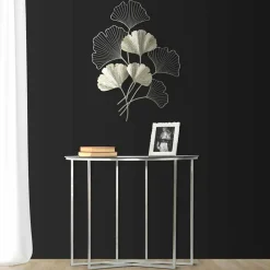 Viadurini Living Konsolentisch Flur-Halbkreisförmige Wohnzimmerkonsole im modernen Stil aus Eisen und Glas - Augusta