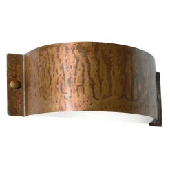 Viadurini Lighting Vintage Wandleuchten-Halbmond-Wandleuchte aus Kupfer und LED, hergestellt in Italien – Beispiel