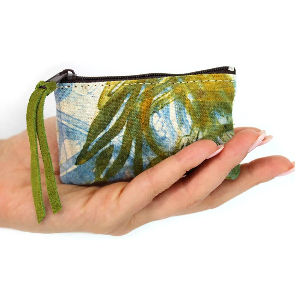 Viadurini by Marchi 1633 Italienische Mode-Handbedruckte einteilige Clutch aus Baumwolle, 2 Stück - Viadurini von Marchi