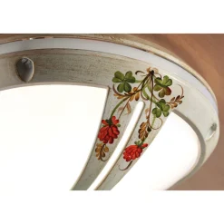 Ferroluce Garten-Wandlampen-Handbemalte Garten-Wand- oder Deckenleuchte aus Aluminium - Brindisi