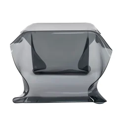 Viadurini Living Moderne Couchtische-Handbespannter Couchtisch aus Plexiglas, hergestellt in Italien – Pippo