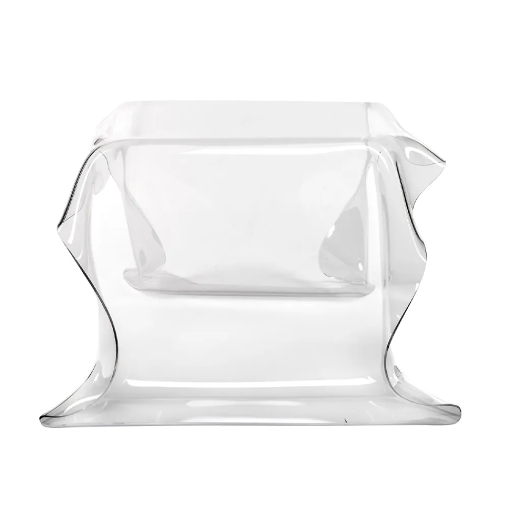 Viadurini Living Moderne Couchtische-Handbespannter Couchtisch aus Plexiglas, hergestellt in Italien – Pippo