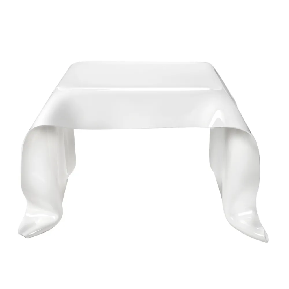 Viadurini Living Moderne Couchtische-Handbespannter Couchtisch aus Plexiglas, hergestellt in Italien – Pippo