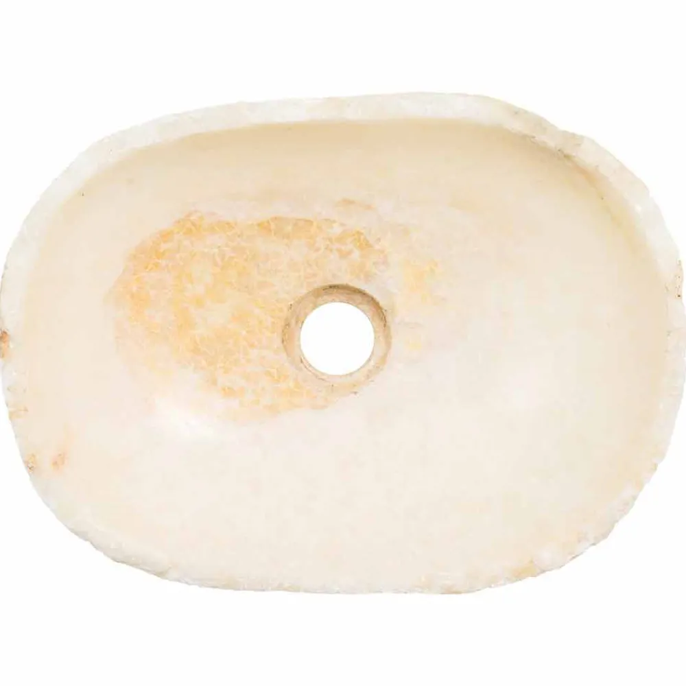 Viadurini Bathroom Steinwaschbecken-Handgearbeitetes Aufsatzwaschbecken aus Onyx Stone - Barolo