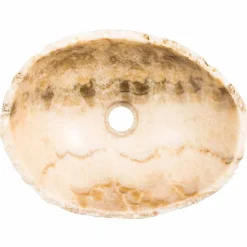 Viadurini Bathroom Steinwaschbecken-Handgearbeitetes Aufsatzwaschbecken aus Onyx Stone - Barolo