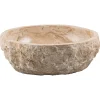 Viadurini Bathroom Steinwaschbecken-Handgearbeitetes Crtop-Waschbecken aus hn aus erodiertem Marmor, Busseto