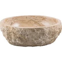 Viadurini Bathroom Steinwaschbecken-Handgearbeitetes Crtop-Waschbecken aus hn aus erodiertem Marmor, Busseto