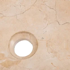 Viadurini Bathroom Steinwaschbecken-Handgearbeitetes Crtop-Waschbecken aus hn aus erodiertem Marmor, Busseto