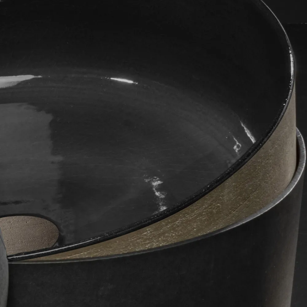 Viadurini Bathroom Farbige Waschbecken-Handgedrehtes Waschbecken aus feuerfestem Ton Made in Italy - Tatiana