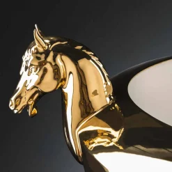 Viadurini Living Deko Vasen-Handgefertigte dekorative Vase aus weißer Keramik oder 24k Gold Made in Italy - Jakcy