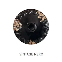 Ferroluce Wandleuchte Industrial-Handgefertigte Halbmond-Wandlampe aus Eisen und Keramik - Vintage