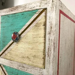 Viadurini Living Kommoden-Handgefertigte hölzerne Kommode mit farbigen Schubladen Made in Italy - Brighella