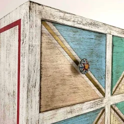 Viadurini Living Kommoden-Handgefertigte hölzerne Kommode mit farbigen Schubladen Made in Italy - Brighella