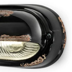 Ferroluce Wandleuchte Industrial-Handgefertigte horizontale Eisenapplikation aus Keramik und Industrie - Vintage