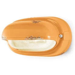 Ferroluce Wandleuchte Industrial-Handgefertigte horizontale Eisenapplikation aus Keramik und Industrie - Vintage