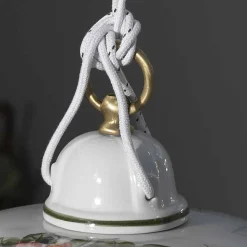 Ferroluce Pendelleuchten Vintage-Handgefertigte Keramik-Pendelleuchte mit Passanastri - Neapel