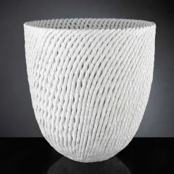 Viadurini Living Deko Vasen-Handgefertigte Keramikvase mit gewebtem Schuss Made in Italy - Napoleon