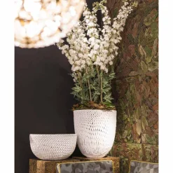 Viadurini Living Deko Vasen-Handgefertigte Keramikvase mit gewebtem Schuss Made in Italy - Napoleon