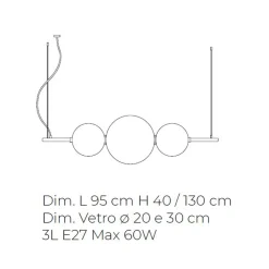 Viadurini Vetro di Venezia Murano Lampen|Moderne Pendelleuchten-Handgefertigte Pendelleuchte aus geschichtetem venezianischem Glas - Jupiter