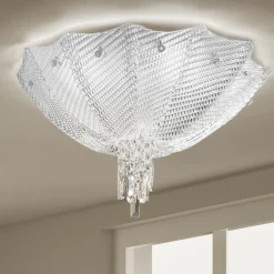 Viadurini Lighting Klassische Deckenleuchten-Handgefertigte venezianische Deckenlampe aus Glas und Metall Made in Italy - Fabiana