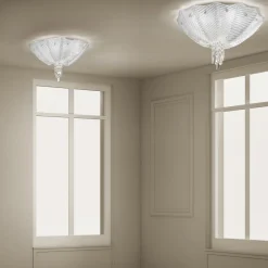 Viadurini Lighting Klassische Deckenleuchten-Handgefertigte venezianische Deckenlampe aus Glas und Metall Made in Italy - Fabiana