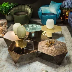 Viadurini Living Deko Vasen-Handgefertigte weiße oder graue glänzende Glasvase Made in Italy - Malindi