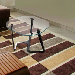 Viadurini Living Moderne Couchtische-Handgefertigter Couchtisch aus Glas und Stahl Made in Italy - Marbello