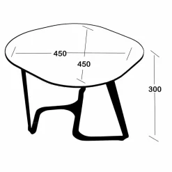 Viadurini Living Moderne Couchtische-Handgefertigter Couchtisch aus Glas und Stahl Made in Italy - Marbello