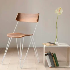 Viadurini Living Moderne Stühle-Handgefertigter Esszimmerstuhl aus Holz und Stahl Made in Italy - Valencia