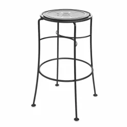 Viadurini in the Garden Outdoor Hocker-Handgefertigter Gartenhocker aus Eisen mit Fußstütze Made in Italy - Sireo