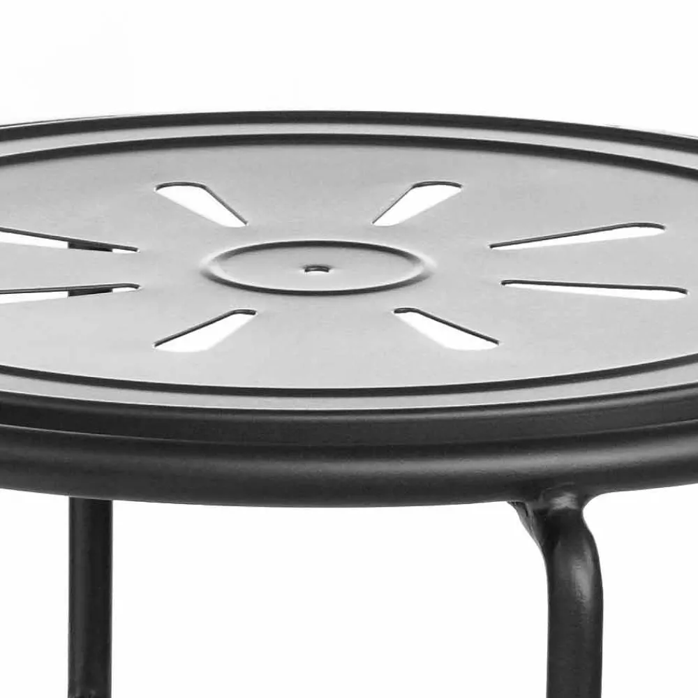 Viadurini in the Garden Outdoor Hocker-Handgefertigter Gartenhocker aus Eisen mit Fußstütze Made in Italy - Sireo