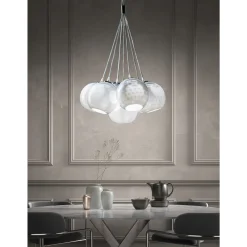 Viadurini Vetro di Venezia Murano Lampen|Moderne Kronleuchter-Handgefertigter Kronleuchter aus Venedig Glas und Metall - Bolle Balloton