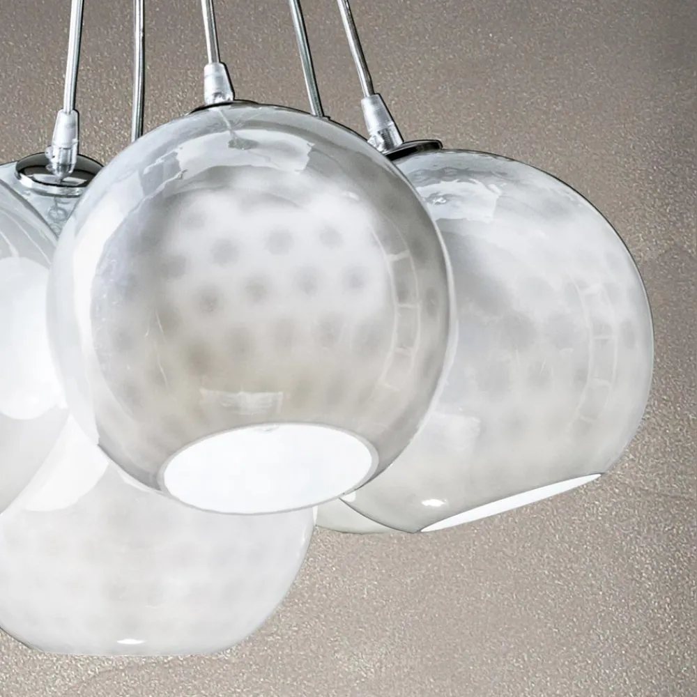 Viadurini Vetro di Venezia Murano Lampen|Moderne Kronleuchter-Handgefertigter Kronleuchter aus Venedig Glas und Metall - Bolle Balloton