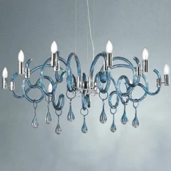 Viadurini Lighting Klassische Kronleuchter-Handgefertigter venezianischer Glaskronleuchter mit 9 Lichtern Made in Italy - Bernadette