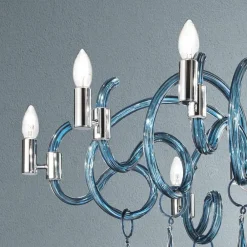 Viadurini Lighting Klassische Kronleuchter-Handgefertigter venezianischer Glaskronleuchter mit 9 Lichtern Made in Italy - Bernadette