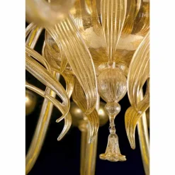 Viadurini Lighting Klassische Kronleuchter-Handgefertigter venezianischer Kronleuchter aus Glas und Gold mit 28 Lichtern Made in Italy - Regina