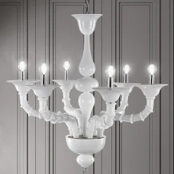 Viadurini Vetro di Venezia Klassische Kronleuchter-Handgefertigter venezianischer Kronleuchter aus mundgeblasenem Glas im klassischen Stil - Vanity