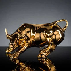 Viadurini Living Deko Artikel Und Wohnaccessoires-Handgefertigtes Keramik Ornament in Bull-Form Made in Italy - Bulino